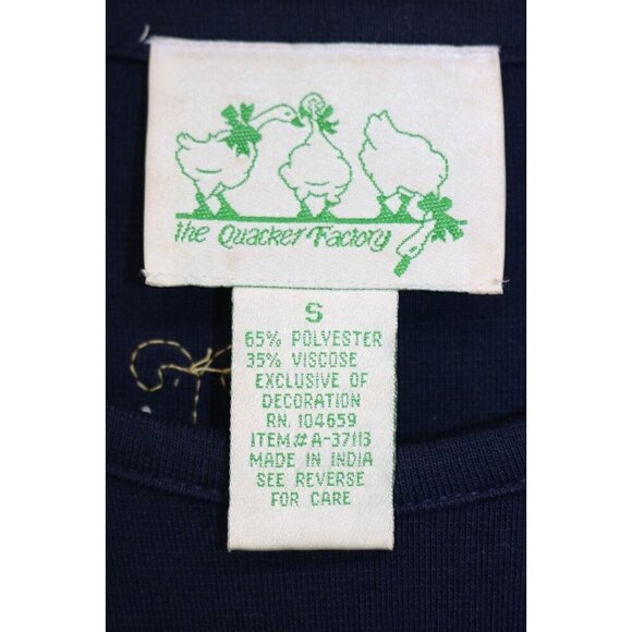 Quaker Factory 3/4 Sleeve Tunic Top-Small-Beaded Dragonfly - Picture 6 of 11